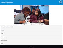 Tablet Screenshot of choicefoundation.org